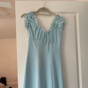 Aritzia baby doll dress in blue